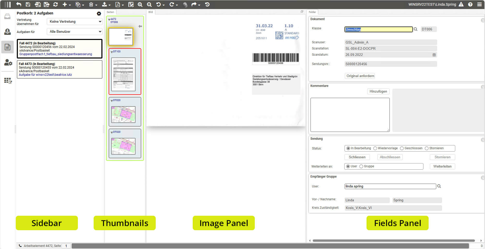 Benutzeroberfläche_DPS_Advance_Sidebar_Thumbnails_ImagePanel_FieldsPanel